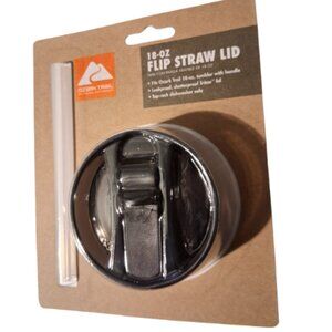 Ozark Trail Replacement Flip Lid W/ Straw for 18 Oz Tumbler-Black